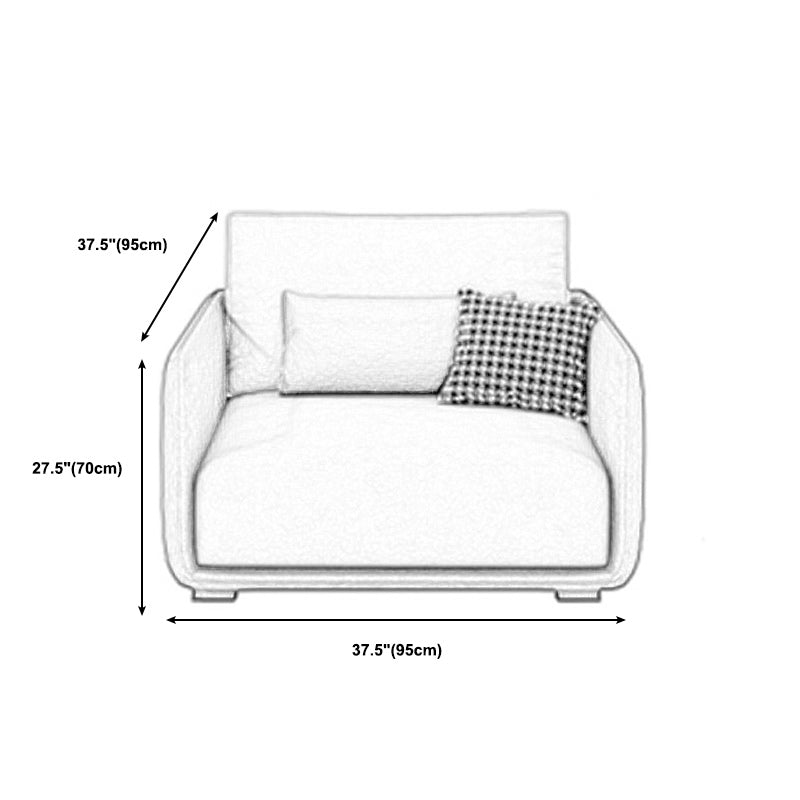 Living Room Contemporary Light-grey Standard Tuxedo Arm Sofa Chaise Clearhalo 'furn' 'furn_sofas' 'Furniture' 'furniture_sofas' 'kitchen' 'kitchen_sofas' 'Living Room Furniture' 'Sofa' 'sofas' 4689238