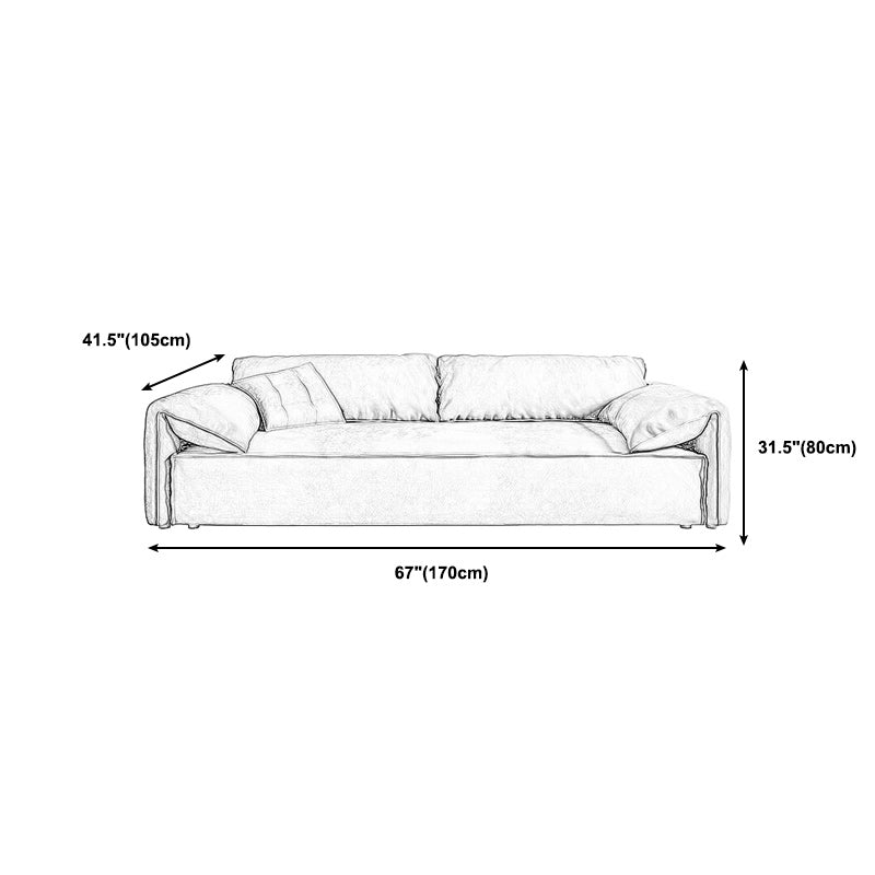 Down Fill Cushions Living Room Standard Green Contemporary Seating Clearhalo 'furn' 'furn_sofas' 'Furniture' 'furniture_sofas' 'kitchen' 'kitchen_sofas' 'Living Room Furniture' 'Sofa' 'sofas' 4689254