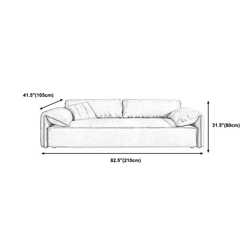 Down Fill Cushions Living Room Standard Green Contemporary Seating Clearhalo 'furn' 'furn_sofas' 'Furniture' 'furniture_sofas' 'kitchen' 'kitchen_sofas' 'Living Room Furniture' 'Sofa' 'sofas' 4689255