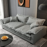 Living Room Pillow Arm Standard Loose Back Gray Contemporary Seating