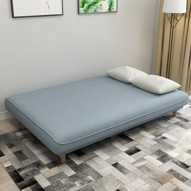 19.68" W Armless Settee with Cotton Blend Convertible Sleeper Sofa for Living Room Clearhalo 'furn' 'furn_sofas' 'Furniture' 'furniture_sofas' 'kitchen' 'kitchen_sofas' 'Living Room Furniture' 'Sofa' 'sofas' 4690750