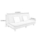19.68" W Armless Settee with Cotton Blend Convertible Sleeper Sofa for Living Room Clearhalo 'furn' 'furn_sofas' 'Furniture' 'furniture_sofas' 'kitchen' 'kitchen_sofas' 'Living Room Furniture' 'Sofa' 'sofas' 4690765
