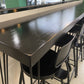 Solid Wood Counter Table with Rectangle Table Top Black Legs Table - 41.3" H Clearhalo 'Bar Furniture' 'Bar Tables' 'bar_tables' 'furn' 'furn_bar_tables' 'Furniture' 'furniture_bar_tables' 'Kitchen & Dining Furniture' 4691976