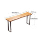Wood Pub Table with Rectangle Table Top Black Double Pedestal Table - 41.3" H Clearhalo 'Bar Furniture' 'Bar Tables' 'bar_tables' 'furn' 'furn_bar_tables' 'Furniture' 'furniture_bar_tables' 'Kitchen & Dining Furniture' 4691992