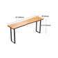 Wood Pub Table with Rectangle Table Top Black Double Pedestal Table - 41.3" H Clearhalo 'Bar Furniture' 'Bar Tables' 'bar_tables' 'furn' 'furn_bar_tables' 'Furniture' 'furniture_bar_tables' 'Kitchen & Dining Furniture' 4691998
