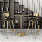 Scandinavian Round Low Back Counter Stools Upholstered Bar Stools with Cushion Clearhalo 'Bar Furniture' 'Bar Stools' 'bar_stools' 'furn' 'furn_bar_stools' 'furniture_bar_stools' 'Kitchen & Dining Furniture' 'kitchen&dining_furn' 'kitchen' 'kitchen_furn' Furniture' 4692178