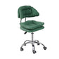 Leather Swivel Adjustable Height Bar Stool Matte Finish Home Low Back Stool Green 1 Piece Counter Stool (23.5"H) Clearhalo 'Bar Furniture' 'Bar Stools' 'bar_stools' 'furn' 'furn_bar_stools' 'furniture_bar_stools' 'Kitchen & Dining Furniture' 'kitchen&dining_furn' 'kitchen' 'kitchen_furn' Furniture' 4692266