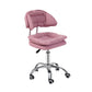 Leather Swivel Adjustable Height Bar Stool Matte Finish Home Low Back Stool Pink 1 Piece Counter Stool (23.5"H) Clearhalo 'Bar Furniture' 'Bar Stools' 'bar_stools' 'furn' 'furn_bar_stools' 'furniture_bar_stools' 'Kitchen & Dining Furniture' 'kitchen&dining_furn' 'kitchen' 'kitchen_furn' Furniture' 4692275
