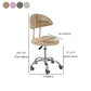 Leather Swivel Adjustable Height Bar Stool Matte Finish Home Low Back Stool Clearhalo 'Bar Furniture' 'Bar Stools' 'bar_stools' 'furn' 'furn_bar_stools' 'furniture_bar_stools' 'Kitchen & Dining Furniture' 'kitchen&dining_furn' 'kitchen' 'kitchen_furn' Furniture' 4692296