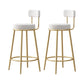 Scandinavian Design Upholstered Armless Stools for Home Low Back Barstools with Metal Legs White 2 Piece Set Clearhalo 'Bar Furniture' 'Bar Stools' 'bar_stools' 'furn' 'furn_bar_stools' 'furniture_bar_stools' 'Kitchen & Dining Furniture' 'kitchen&dining_furn' 'kitchen' 'kitchen_furn' Furniture' 4692307