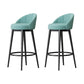 Scandinavian Upholstered Footrest Bar Stool Low Back Home Velvet Matte Finish Stool Lake Green 2 Piece Set Clearhalo 'Bar Furniture' 'Bar Stools' 'bar_stools' 'furn' 'furn_bar_stools' 'furniture_bar_stools' 'Kitchen & Dining Furniture' 'kitchen&dining_furn' 'kitchen' 'kitchen_furn' Furniture' 4692326