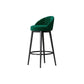 Scandinavian Upholstered Footrest Bar Stool Low Back Home Velvet Matte Finish Stool Green 1 Piece Clearhalo 'Bar Furniture' 'Bar Stools' 'bar_stools' 'furn' 'furn_bar_stools' 'furniture_bar_stools' 'Kitchen & Dining Furniture' 'kitchen&dining_furn' 'kitchen' 'kitchen_furn' Furniture' 4692336