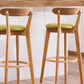 Scandinavian Upholstered Footrest Low Back Stool 27.55'' Beechwood Bar Stool Clearhalo 'Bar Furniture' 'Bar Stools' 'bar_stools' 'furn' 'furn_bar_stools' 'furniture_bar_stools' 'Kitchen & Dining Furniture' 'kitchen&dining_furn' 'kitchen' 'kitchen_furn' Furniture' 4692369