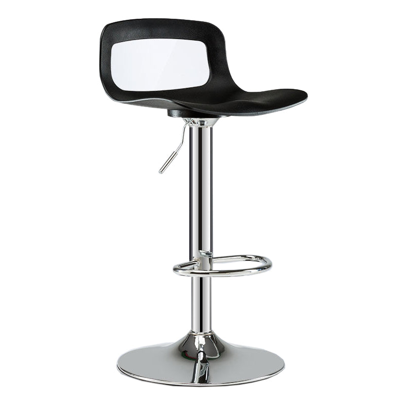 Contemporary Adjustable Height Swivel Bar Stool Home Plastic Footrest Stool Clearhalo 'Bar Furniture' 'Bar Stools' 'bar_stools' 'furn' 'furn_bar_stools' 'furniture_bar_stools' 'Kitchen & Dining Furniture' 'kitchen&dining_furn' 'kitchen' 'kitchen_furn' Furniture' 4692400