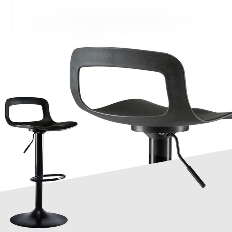 Contemporary Adjustable Height Swivel Bar Stool Home Plastic Footrest Stool Clearhalo 'Bar Furniture' 'Bar Stools' 'bar_stools' 'furn' 'furn_bar_stools' 'furniture_bar_stools' 'Kitchen & Dining Furniture' 'kitchen&dining_furn' 'kitchen' 'kitchen_furn' Furniture' 4692402