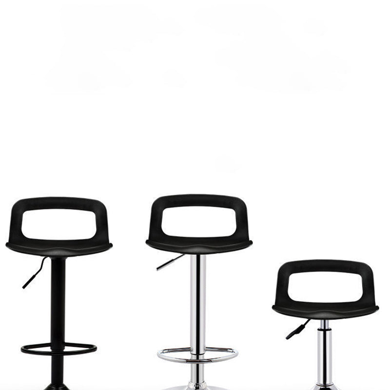 Contemporary Adjustable Height Swivel Bar Stool Home Plastic Footrest Stool Clearhalo 'Bar Furniture' 'Bar Stools' 'bar_stools' 'furn' 'furn_bar_stools' 'furniture_bar_stools' 'Kitchen & Dining Furniture' 'kitchen&dining_furn' 'kitchen' 'kitchen_furn' Furniture' 4692404