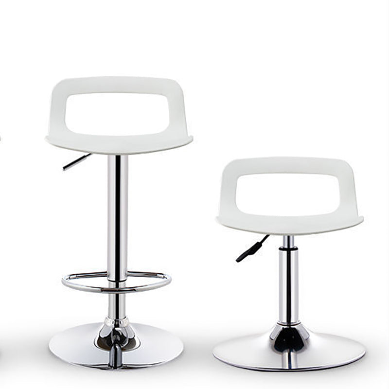 Contemporary Adjustable Height Swivel Bar Stool Home Plastic Footrest Stool Clearhalo 'Bar Furniture' 'Bar Stools' 'bar_stools' 'furn' 'furn_bar_stools' 'furniture_bar_stools' 'Kitchen & Dining Furniture' 'kitchen&dining_furn' 'kitchen' 'kitchen_furn' Furniture' 4692405