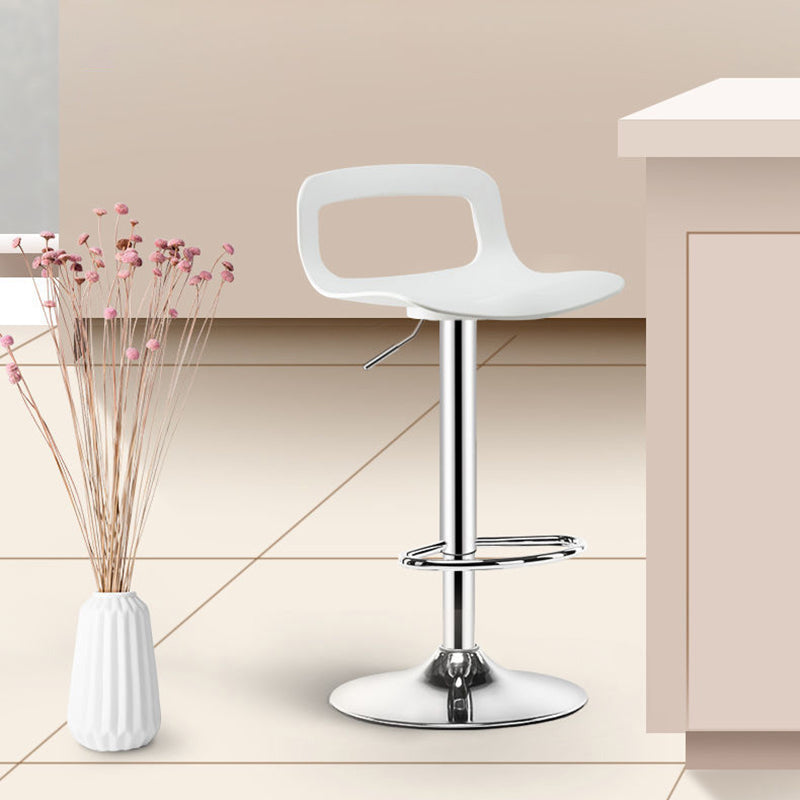 Contemporary Adjustable Height Swivel Bar Stool Home Plastic Footrest Stool Clearhalo 'Bar Furniture' 'Bar Stools' 'bar_stools' 'furn' 'furn_bar_stools' 'furniture_bar_stools' 'Kitchen & Dining Furniture' 'kitchen&dining_furn' 'kitchen' 'kitchen_furn' Furniture' 4692406