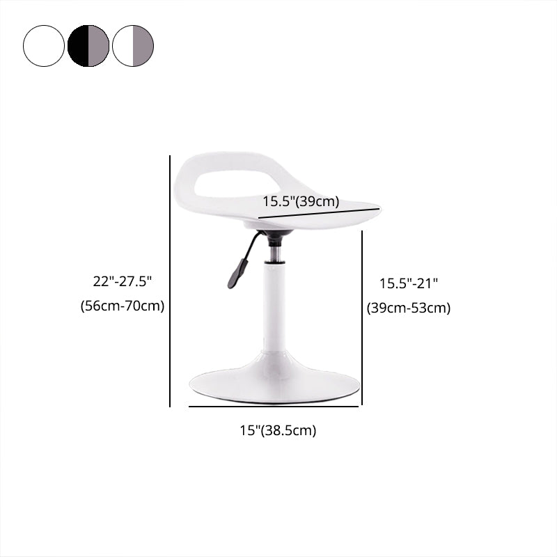 Contemporary Adjustable Height Swivel Bar Stool Home Plastic Footrest Stool Clearhalo 'Bar Furniture' 'Bar Stools' 'bar_stools' 'furn' 'furn_bar_stools' 'furniture_bar_stools' 'Kitchen & Dining Furniture' 'kitchen&dining_furn' 'kitchen' 'kitchen_furn' Furniture' 4692407