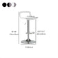 Contemporary Adjustable Height Swivel Bar Stool Home Plastic Footrest Stool Clearhalo 'Bar Furniture' 'Bar Stools' 'bar_stools' 'furn' 'furn_bar_stools' 'furniture_bar_stools' 'Kitchen & Dining Furniture' 'kitchen&dining_furn' 'kitchen' 'kitchen_furn' Furniture' 4692408