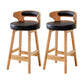 Scandinavian Low Back Upholstered Footrest Bar Stool Home Rubberwood Stool Black 2 Piece Set Counter Stool(26"H) Clearhalo 'Bar Furniture' 'Bar Stools' 'bar_stools' 'furn' 'furn_bar_stools' 'furniture_bar_stools' 'Kitchen & Dining Furniture' 'kitchen&dining_furn' 'kitchen' 'kitchen_furn' Furniture' 4692628