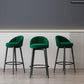 Matte Finish Footrest Upholstered Low Back Stool Scandinavian Velvet Bar Stool Clearhalo 'Bar Furniture' 'Bar Stools' 'bar_stools' 'furn' 'furn_bar_stools' 'furniture_bar_stools' 'Kitchen & Dining Furniture' 'kitchen&dining_furn' 'kitchen' 'kitchen_furn' Furniture' 4692648