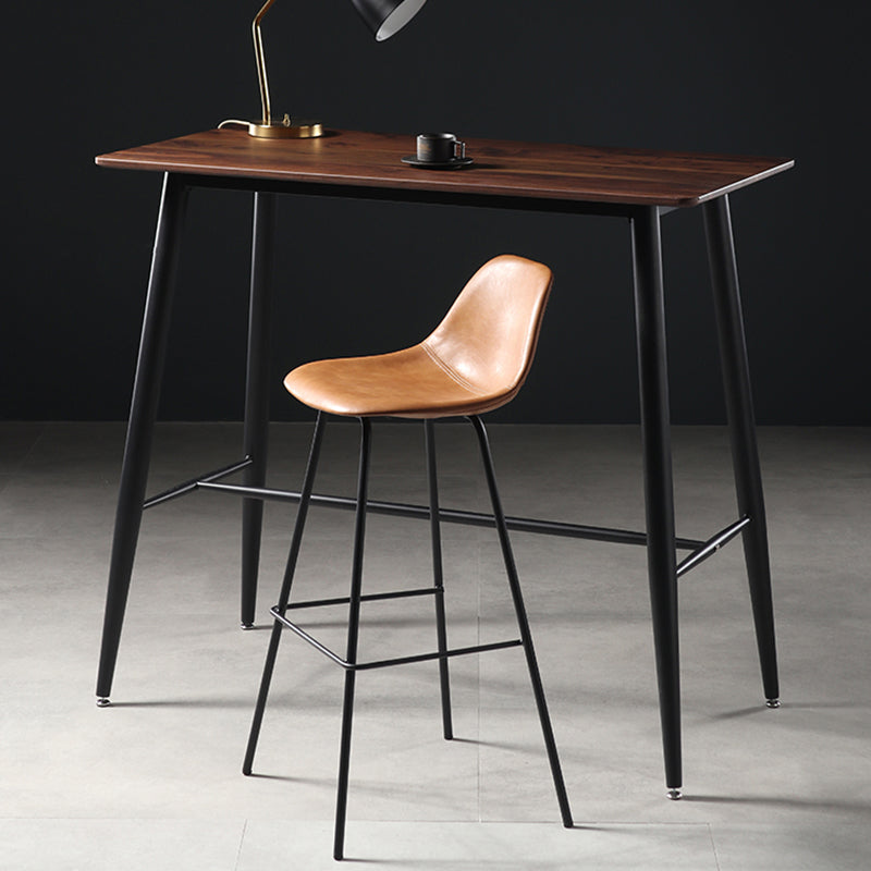Contemporary Modern Metal Indoor Armless Stool Low Back Bar Stool Clearhalo 'Bar Furniture' 'Bar Stools' 'bar_stools' 'furn' 'furn_bar_stools' 'furniture_bar_stools' 'Kitchen & Dining Furniture' 'kitchen&dining_furn' 'kitchen' 'kitchen_furn' Furniture' 4692676