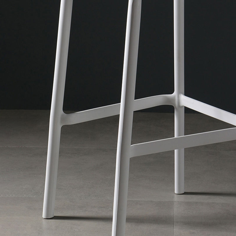 29.9 inch Plastic Contemporary Armless Stool Low Back Bar Stool for Restaurant Clearhalo 'Bar Furniture' 'Bar Stools' 'bar_stools' 'furn' 'furn_bar_stools' 'furniture_bar_stools' 'Kitchen & Dining Furniture' 'kitchen&dining_furn' 'kitchen' 'kitchen_furn' Furniture' 4692715