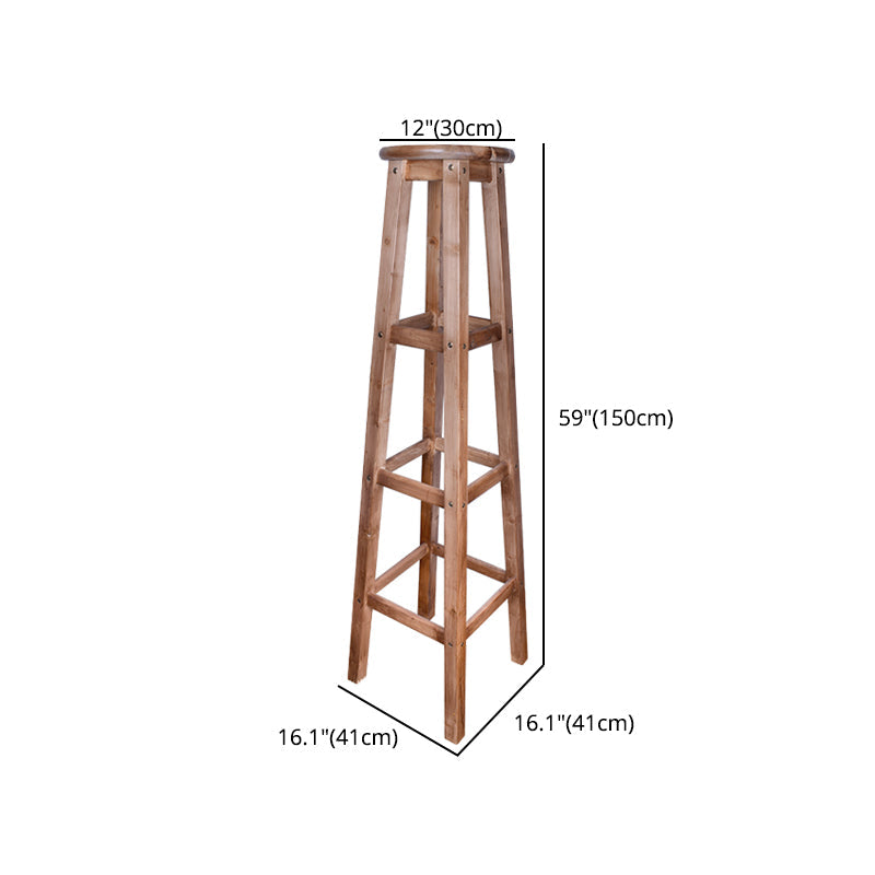 Contemporary Design Wooden Barstool for Home Backless Stools with Wood Base Clearhalo 'Bar Furniture' 'Bar Stools' 'bar_stools' 'furn' 'furn_bar_stools' 'furniture_bar_stools' 'Kitchen & Dining Furniture' 'kitchen&dining_furn' 'kitchen' 'kitchen_furn' Furniture' 4692798