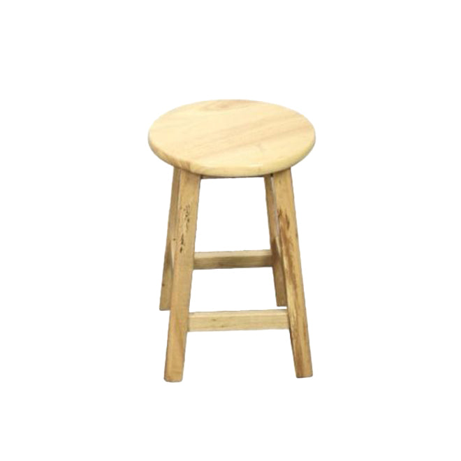 Industrial Bar and Counter Stool Round Wood Stool with 4 Legs 1 Piece Clearhalo 'Bar Furniture' 'Bar Stools' 'bar_stools' 'furn' 'furn_bar_stools' 'furniture_bar_stools' 'Kitchen & Dining Furniture' 'kitchen&dining_furn' 'kitchen' 'kitchen_furn' Furniture' 4692803