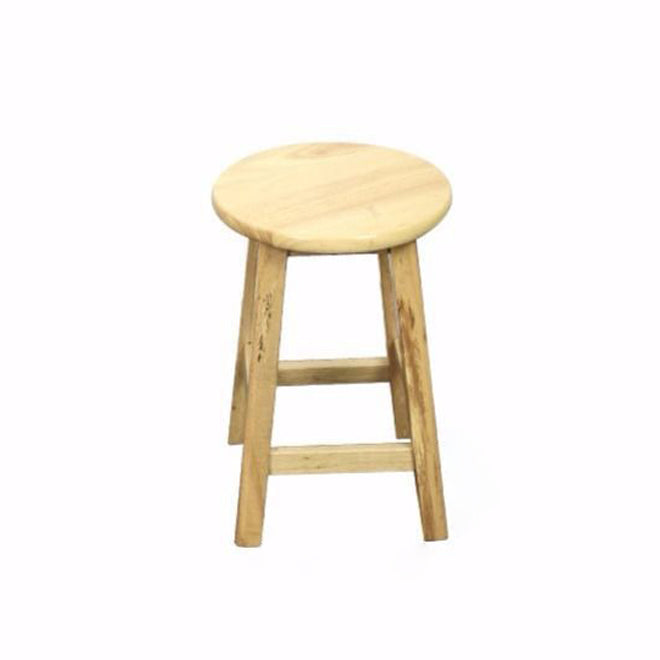 Industrial Bar and Counter Stool Round Wood Stool with 4 Legs Clearhalo 'Bar Furniture' 'Bar Stools' 'bar_stools' 'furn' 'furn_bar_stools' 'furniture_bar_stools' 'Kitchen & Dining Furniture' 'kitchen&dining_furn' 'kitchen' 'kitchen_furn' Furniture' 4692808
