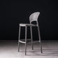 Plastic Contemporary Kitchen Dining Room Armless Stool Full Back Bar Stool Grey 1 Piece Clearhalo 'Bar Furniture' 'Bar Stools' 'bar_stools' 'furn' 'furn_bar_stools' 'furniture_bar_stools' 'Kitchen & Dining Furniture' 'kitchen&dining_furn' 'kitchen' 'kitchen_furn' Furniture' 4692816