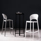 Plastic Contemporary Kitchen Dining Room Armless Stool Full Back Bar Stool Clearhalo 'Bar Furniture' 'Bar Stools' 'bar_stools' 'furn' 'furn_bar_stools' 'furniture_bar_stools' 'Kitchen & Dining Furniture' 'kitchen&dining_furn' 'kitchen' 'kitchen_furn' Furniture' 4692831