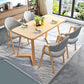 Modern 1/2/5 Pieces Dining Set Rectangle Wood Dining Table Set for Dining Room 5 Pieces: Table, 4 Grey Chairs Clearhalo 'Dining Room Sets' 'Dining Tables & Seating' 'dining_room_set' 'furn' 'furn_dining_room_set' 'Furniture' 'furniture_dining_room_set' 'Kitchen & Dining Furniture' 'kitchen&dining_furn' 'kitchen' 4692878