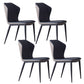 Contemporary 1/4/5/7 Pieces Dining Set Rectangle Sintered Stone Dining Room Set 4 Blue Chairs Clearhalo 'Dining Room Sets' 'Dining Tables & Seating' 'dining_room_set' 'furn' 'furn_dining_room_set' 'Furniture' 'furniture_dining_room_set' 'Kitchen & Dining Furniture' 'kitchen&dining_furn' 'kitchen' 4692913