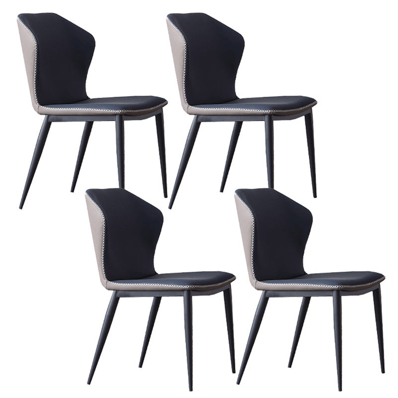 Contemporary 1/4/5/7 Pieces Dining Set Rectangle Sintered Stone Dining Room Set 4 Blue Chairs Clearhalo 'Dining Room Sets' 'Dining Tables & Seating' 'dining_room_set' 'furn' 'furn_dining_room_set' 'Furniture' 'furniture_dining_room_set' 'Kitchen & Dining Furniture' 'kitchen&dining_furn' 'kitchen' 4692913