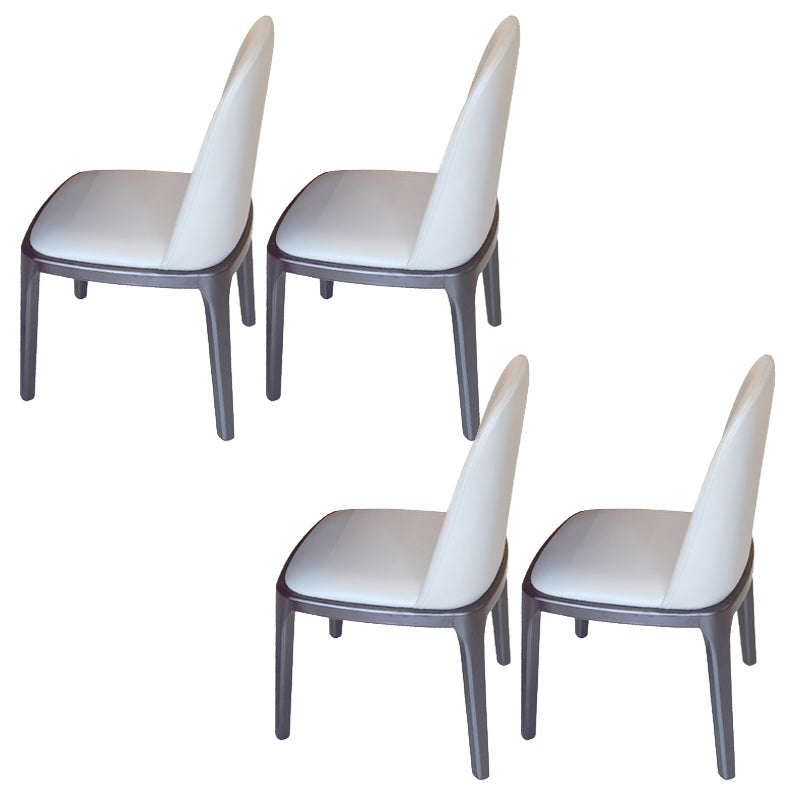 Modern 1/3/4/5/7 Pieces Round Dining Table Set with Sintered Stone Dinette Set 4 White Chairs Clearhalo 'Dining Room Sets' 'Dining Tables & Seating' 'dining_room_set' 'furn' 'furn_dining_room_set' 'Furniture' 'furniture_dining_room_set' 'Kitchen & Dining Furniture' 'kitchen&dining_furn' 'kitchen' 4692932