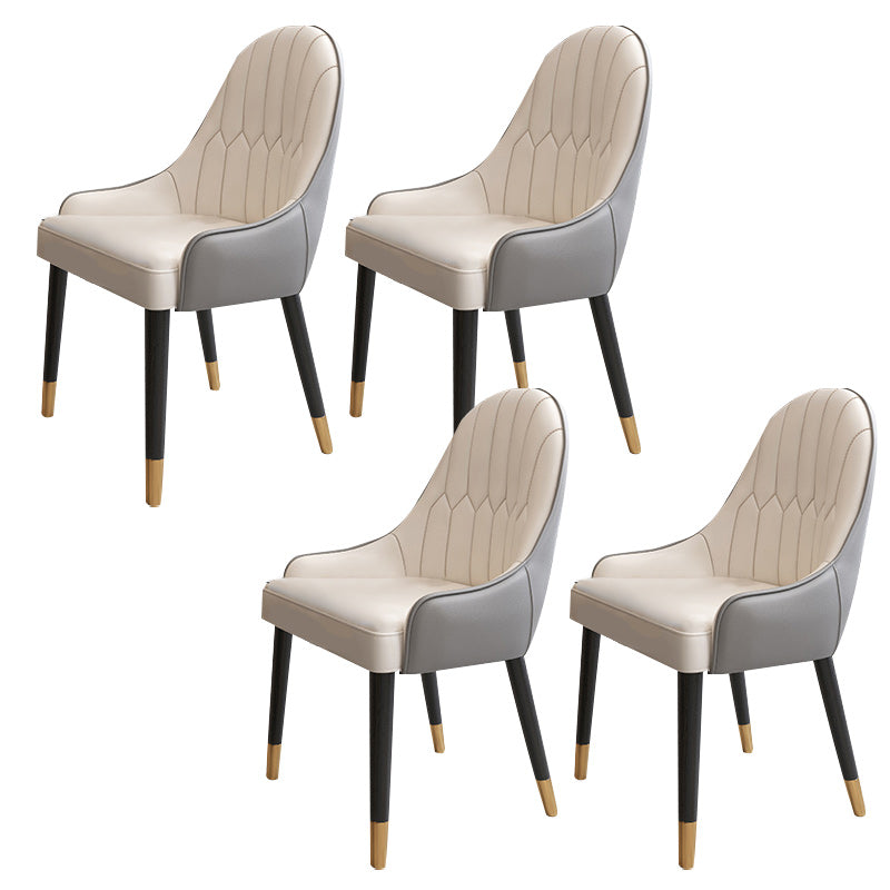 Modern 1/3/4/5/7 Pieces Round Dining Table Set with Sintered Stone Dinette Set 4 Beige Chairs Clearhalo 'Dining Room Sets' 'Dining Tables & Seating' 'dining_room_set' 'furn' 'furn_dining_room_set' 'Furniture' 'furniture_dining_room_set' 'Kitchen & Dining Furniture' 'kitchen&dining_furn' 'kitchen' 4692934