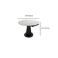 Modern 1/3/4/5/7 Pieces Round Dining Table Set with Sintered Stone Dinette Set Clearhalo 'Dining Room Sets' 'Dining Tables & Seating' 'dining_room_set' 'furn' 'furn_dining_room_set' 'Furniture' 'furniture_dining_room_set' 'Kitchen & Dining Furniture' 'kitchen&dining_furn' 'kitchen' 4692942