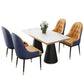 Leather Upholstered Chair Set Scandinavian 1/2/5 Pieces White Dining Table and Chairs Clearhalo 'Dining Room Sets' 'Dining Tables & Seating' 'dining_room_set' 'furn' 'furn_dining_room_set' 'Furniture' 'furniture_dining_room_set' 'Kitchen & Dining Furniture' 'kitchen&dining_furn' 'kitchen' 4692972