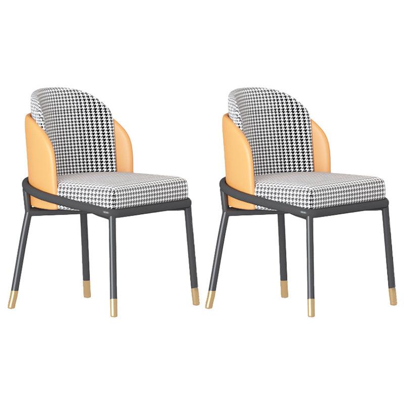 1/2/5/7 Pcs Dining Chairs Set Black Sintered Stone Dining Set with Double Pedestal Base 2 Black-White Chairs Clearhalo 'Dining Room Sets' 'Dining Tables & Seating' 'dining_room_set' 'furn' 'furn_dining_room_set' 'Furniture' 'furniture_dining_room_set' 'Kitchen & Dining Furniture' 'kitchen&dining_furn' 'kitchen' 4693020