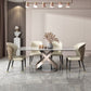 Contemporary 1/4/5/6 Pieces Dining Set Gray Sintered Stone Dining Room Set 5 Pieces: Table, 4 Chairs Clearhalo 'Dining Room Sets' 'Dining Tables & Seating' 'dining_room_set' 'furn' 'furn_dining_room_set' 'Furniture' 'furniture_dining_room_set' 'Kitchen & Dining Furniture' 'kitchen&dining_furn' 'kitchen' 4693075