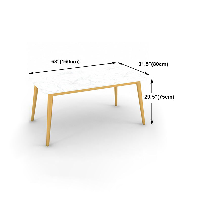 Glam Style 1/4/5 Pieces Dining Set White-gold Table Kitchen Set for Dining Room Clearhalo 'Dining Room Sets' 'Dining Tables & Seating' 'dining_room_set' 'furn' 'furn_dining_room_set' 'Furniture' 'furniture_dining_room_set' 'Kitchen & Dining Furniture' 'kitchen&dining_furn' 'kitchen' 4693104