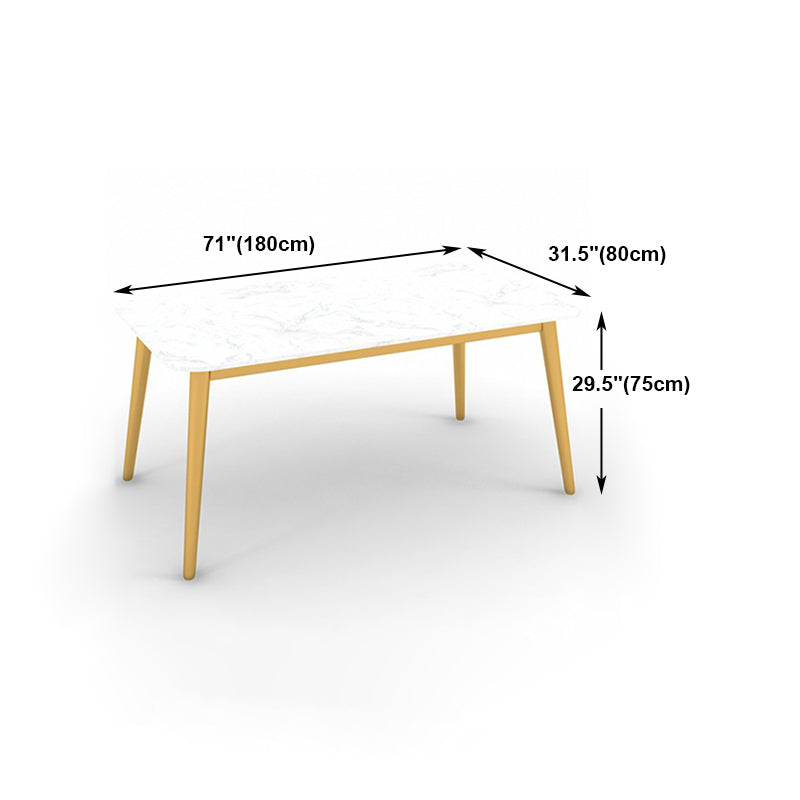 Glam Style 1/4/5 Pieces Dining Set White-gold Table Kitchen Set for Dining Room Clearhalo 'Dining Room Sets' 'Dining Tables & Seating' 'dining_room_set' 'furn' 'furn_dining_room_set' 'Furniture' 'furniture_dining_room_set' 'Kitchen & Dining Furniture' 'kitchen&dining_furn' 'kitchen' 4693105