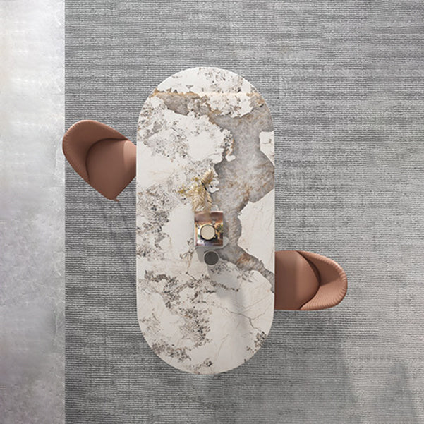 Minimalist Design 1/4/5/7 Pieces Furniture Oval Sintered Stone Top Dining Room Table Set Clearhalo 'Dining Room Sets' 'Dining Tables & Seating' 'dining_room_set' 'furn' 'furn_dining_room_set' 'Furniture' 'furniture_dining_room_set' 'Kitchen & Dining Furniture' 'kitchen&dining_furn' 'kitchen' 4693109