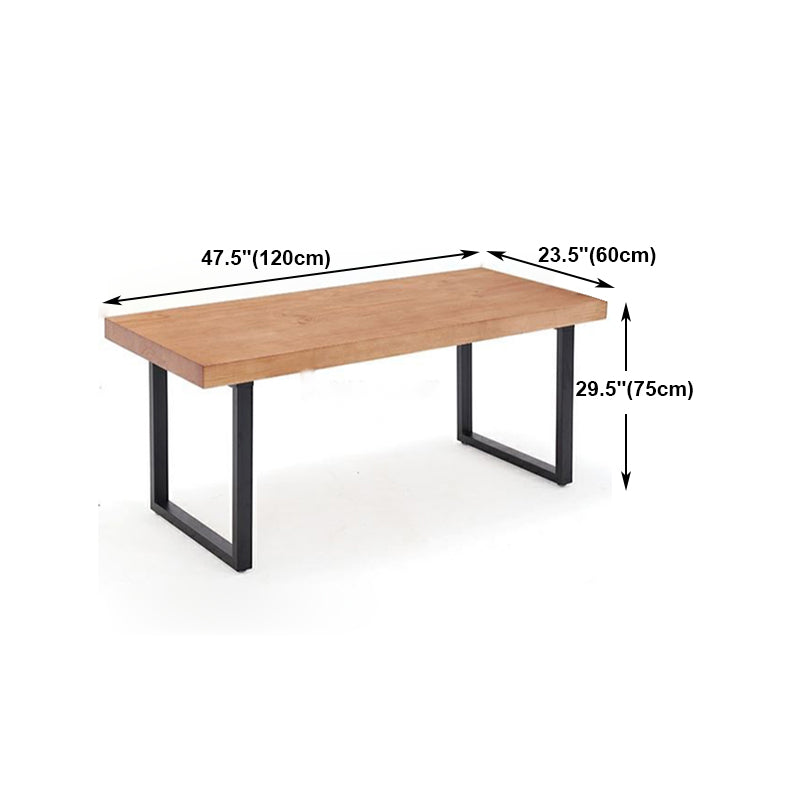 Industrial 1/2/5/7 Pieces Rectangle Dining Set Solid Wood Dining Table with Chairs Clearhalo 'Dining Room Sets' 'Dining Tables & Seating' 'dining_room_set' 'furn' 'furn_dining_room_set' 'Furniture' 'furniture_dining_room_set' 'Kitchen & Dining Furniture' 'kitchen&dining_furn' 'kitchen' 4693142