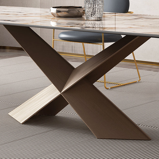 Glam 1/2/5/6/7 Pieces Dining Set Sintered Stone Dining Table Set Clearhalo 'Dining Room Sets' 'Dining Tables & Seating' 'dining_room_set' 'furn' 'furn_dining_room_set' 'Furniture' 'furniture_dining_room_set' 'Kitchen & Dining Furniture' 'kitchen&dining_furn' 'kitchen' 4693178