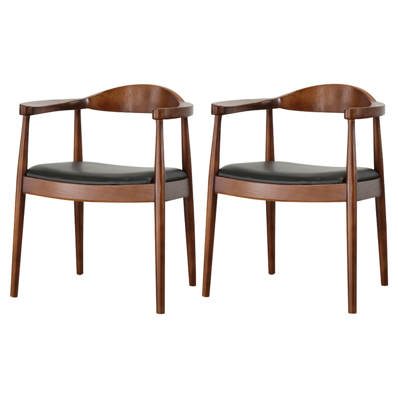 Industrial 1/2/9 Pieces Dining Set Solid Wood Dining Table for Home Use 2 Brown Chairs Clearhalo 'Dining Room Sets' 'Dining Tables & Seating' 'dining_room_set' 'furn' 'furn_dining_room_set' 'Furniture' 'furniture_dining_room_set' 'Kitchen & Dining Furniture' 'kitchen&dining_furn' 'kitchen' 4693187