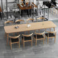 Industrial 1/2/9 Pieces Dining Set Solid Wood Dining Table for Home Use Clearhalo 'Dining Room Sets' 'Dining Tables & Seating' 'dining_room_set' 'furn' 'furn_dining_room_set' 'Furniture' 'furniture_dining_room_set' 'Kitchen & Dining Furniture' 'kitchen&dining_furn' 'kitchen' 4693190