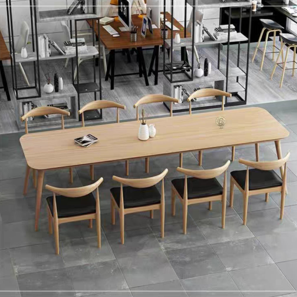 Industrial 1/2/9 Pieces Dining Set Solid Wood Dining Table for Home Use Clearhalo 'Dining Room Sets' 'Dining Tables & Seating' 'dining_room_set' 'furn' 'furn_dining_room_set' 'Furniture' 'furniture_dining_room_set' 'Kitchen & Dining Furniture' 'kitchen&dining_furn' 'kitchen' 4693190